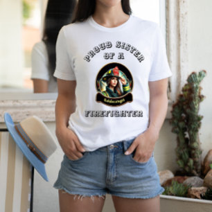 stolt syster av en brandsläckare W T Shirt