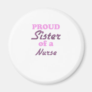 Stolt syster av en sjuksköterska magnet