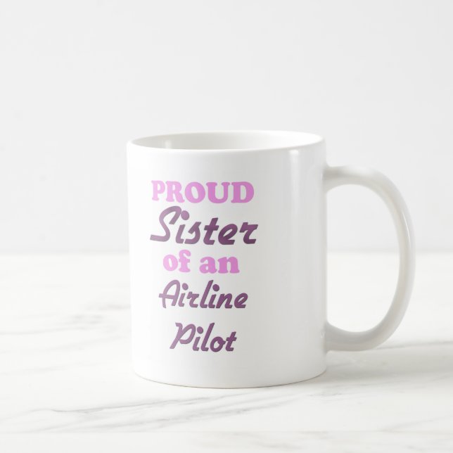 Stolt syster av ett pilot- flygbolag kaffemugg (Höger)
