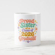 Stolt syster, examenklass 2026 Retro Groovy