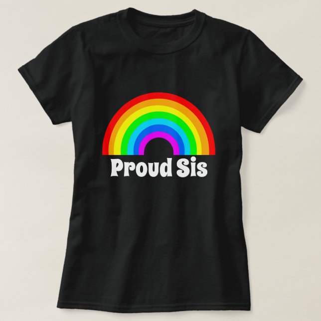 STOLT SYSTER HBTQ STOLTHET T SHIRT (Design framsida)
