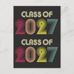 Stolt syster till 2027:s avgångsklass t-shirt helg vykort