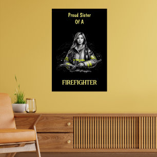 stolt syster till brandsläckare W Poster