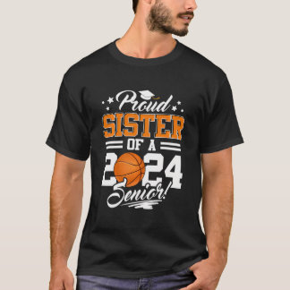 stolt syster till en 2024-högre basketboll Student T Shirt