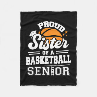 Stolt syster till en basket seniorspelare 2027 fleecefilt