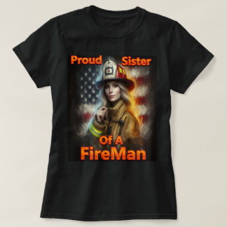 stolt syster till en brandkår Hero T Shirt