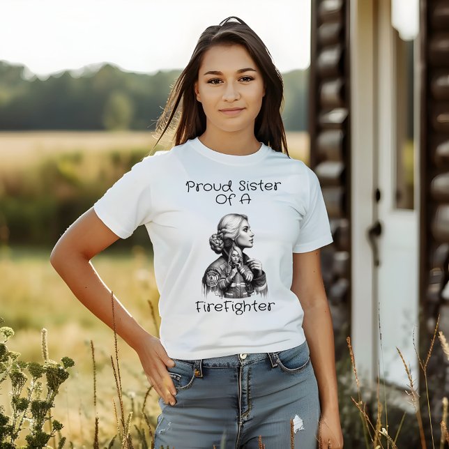 stolt syster till en brandsläckare t shirt (Skapare uppladdad)