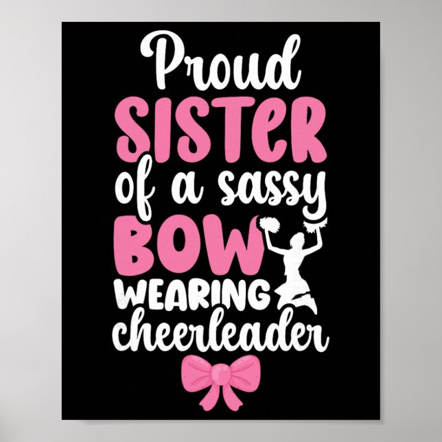 Stolt syster till en cheerleader-syster Cheer syst Poster (Framsidan)