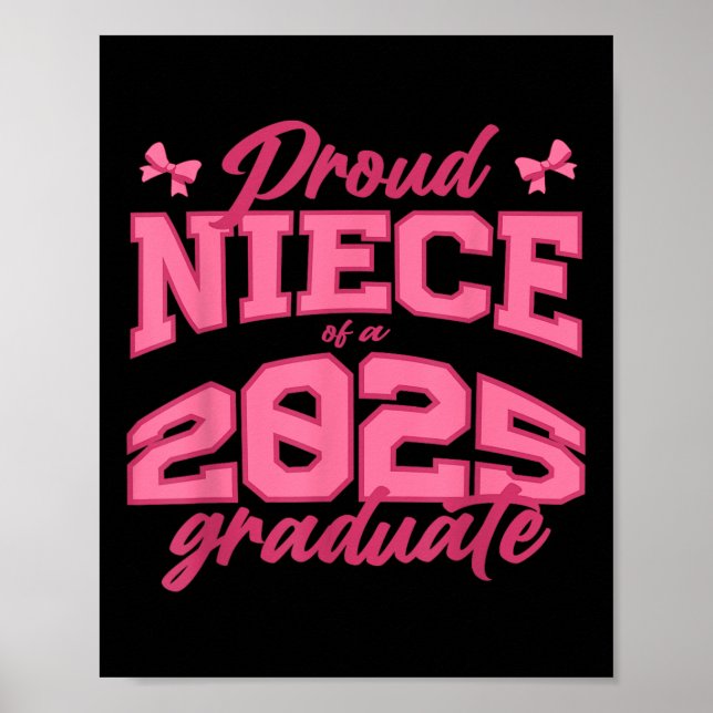 stolt systerdotter till 2025 Student-kolonn med 20 Poster (Framsidan)