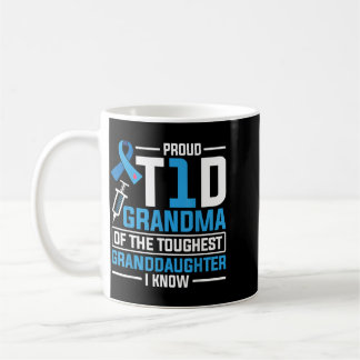 Stolt T1d Mormor Morförälder Typ 1 Diabetes Kaffemugg