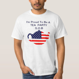 Stolt Teaparty S.O.B. Skjorta T Shirt