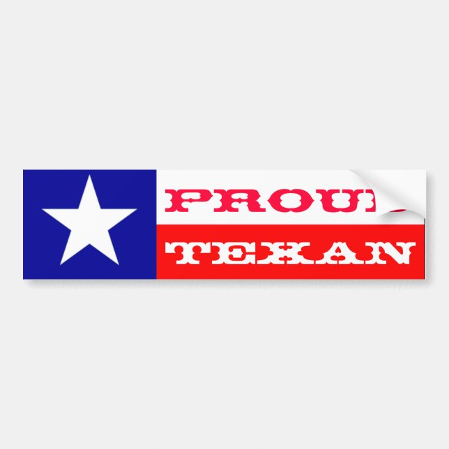 Stolt Texan Bildekal (Framsidan)