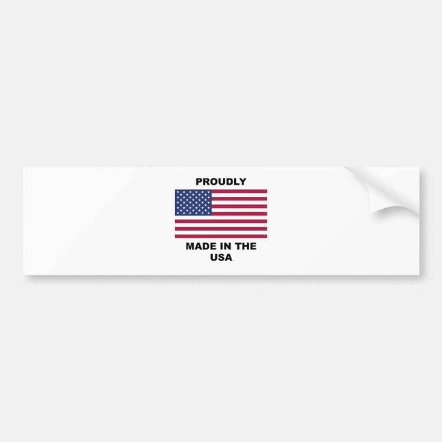 Stolt Tillverkad I USA Bildekal (Framsidan)