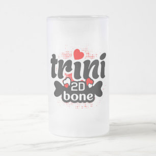 Stolt Trini 2D Ben Rolig Trinidadisk Uttryck Frostat Ölglas