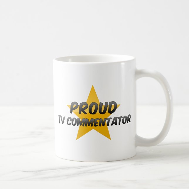 Stolt tvkommentator kaffemugg (Höger)