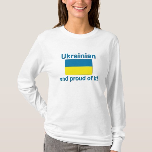Stolt ukrainare t-shirt (Framsida)
