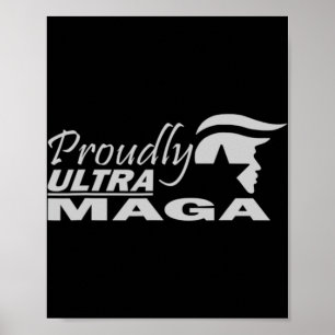 stolt Ultra Maga Trump Anti Joe Biden Ultra Maga Poster