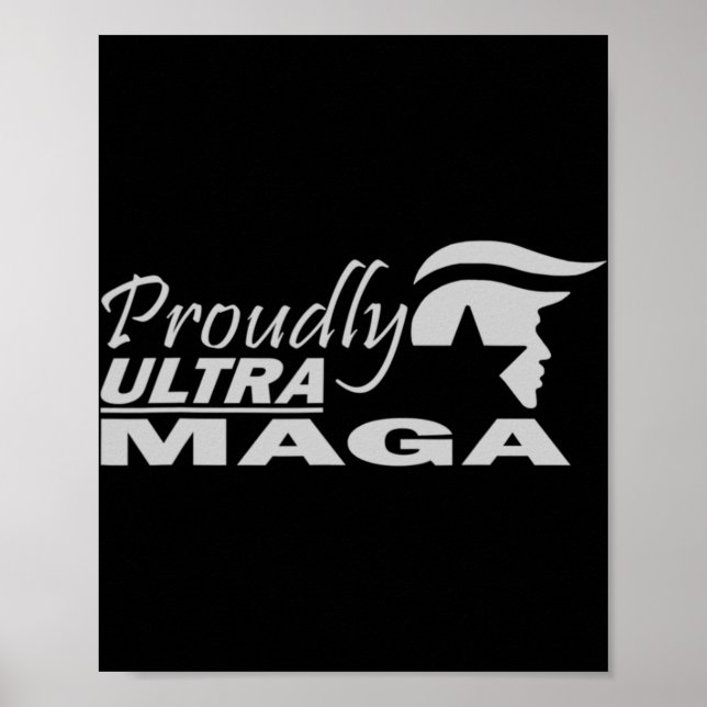 stolt Ultra Maga Trump Anti Joe Biden Ultra Maga Poster (Framsidan)