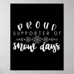stolt understödjare av Snö Roligt Lärare Merry Chr Poster