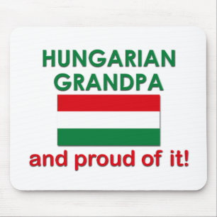 Stolt ungersk morfar Mousepad Musmatta