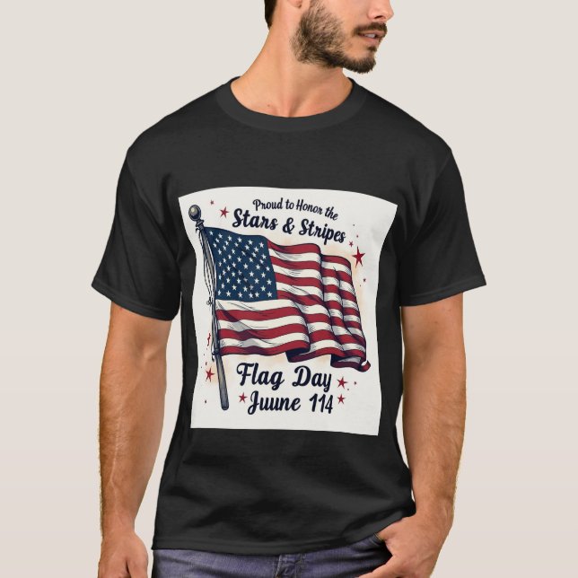 stolt vakande - Flagga-dag-pris T Shirt (Framsida)