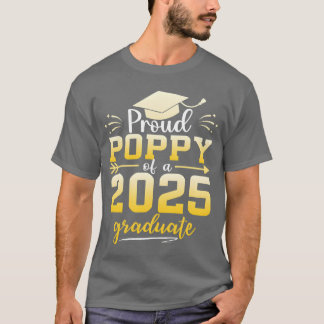 Stolt vallmo från en examenklass 2025 Examen T Shirt