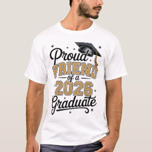 Stolt vän till en 2026 examen guldavgång t shirt