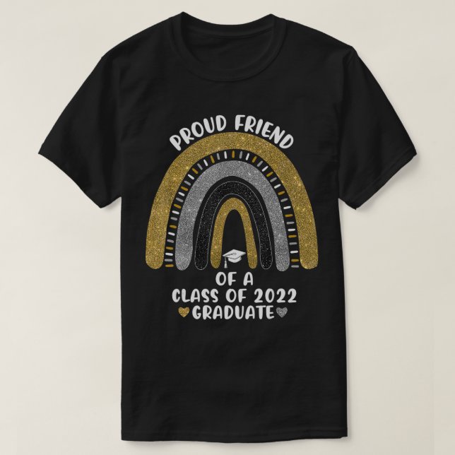 stolt vän till en klass av 2022 års Student-skola T Shirt (Design framsida)