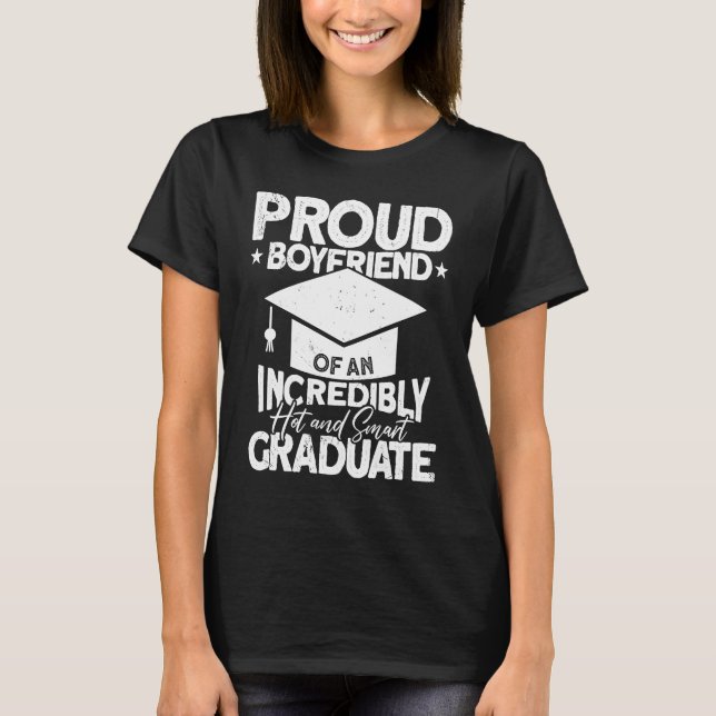 stolt vän till en otrolig Hett och smart Gra T Shirt (Framsida)