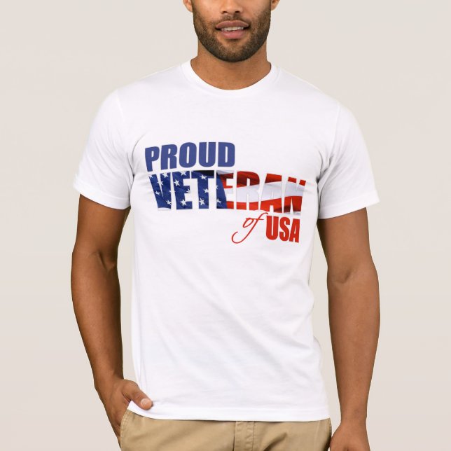 Stolt veteran av USA T Shirt (Framsida)