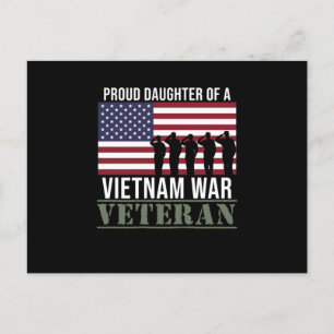 Stolt veteran dotter Glad Veterans Day Veteran Vykort
