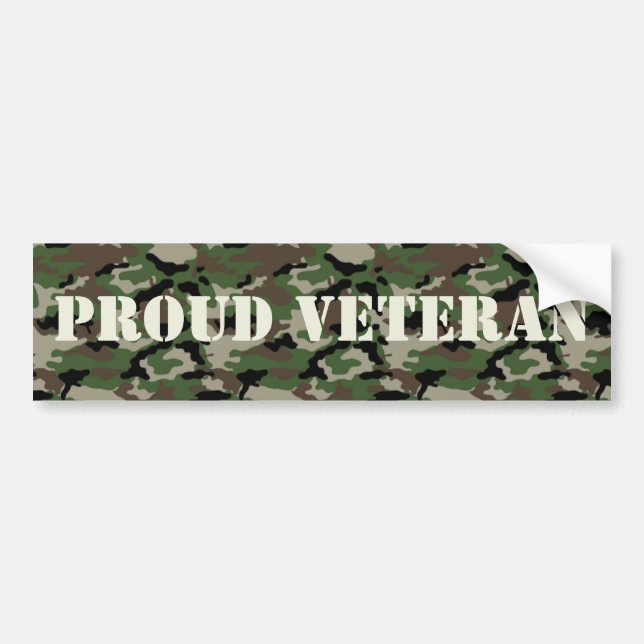 Stolt veteranbildekal bildekal (Framsidan)