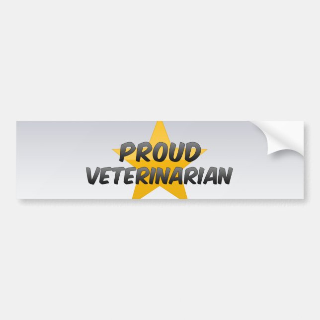 Stolt veterinär bildekal (Framsidan)