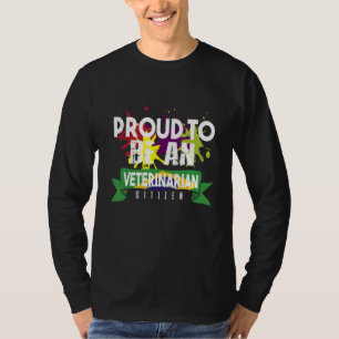 Stolt veterinär medborgare Yrke karriär arbetare T Shirt