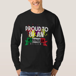 Stolt veterinär medborgare Yrke karriär arbetare T Shirt