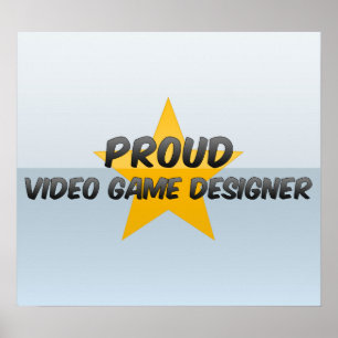 Stolt videospelformgivare poster