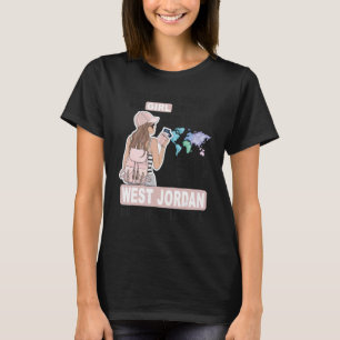 Stolt West Jordan-flicka Cool tjej från West Jord T Shirt