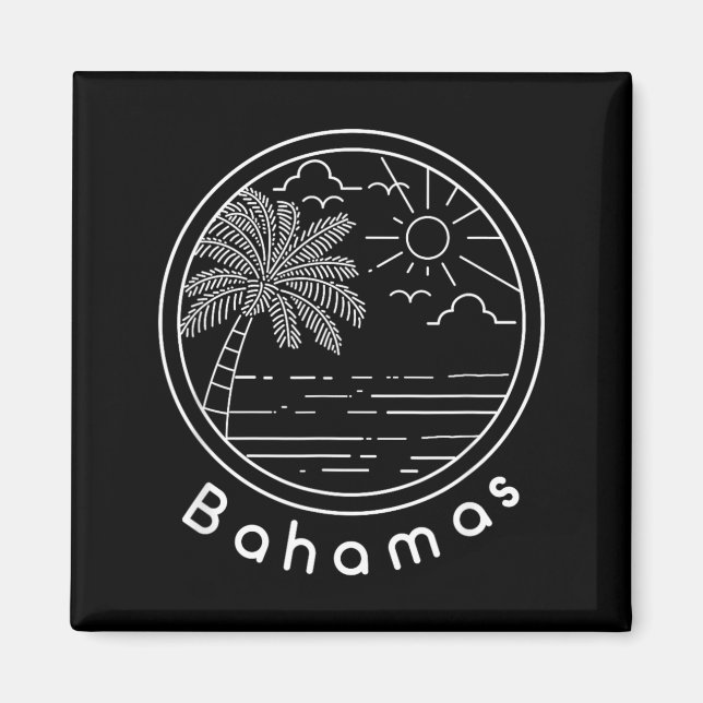 Stolta Bahamas bahamaner Flagga Gåva Designidé Magnet (Framsidan)