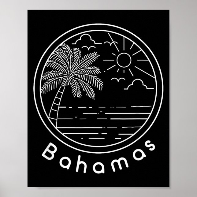 Stolta Bahamas bahamaner Flagga Gåva Designidé Poster (Framsidan)