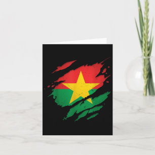 Stolta Burkinabé-skjortor _ Sönderriven Burkina Fa Kort