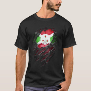 Stolta burundiska rötter arv tvärtom sönderriven B T Shirt