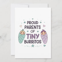 Stolta föräldrar till små burritos konst