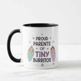 Stolta föräldrar till små burritos konst mugg