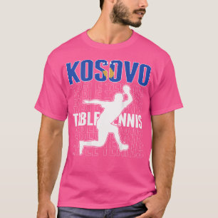 Stolta Kosovo Bordtennis Fans Tröja Kosovansk Flag