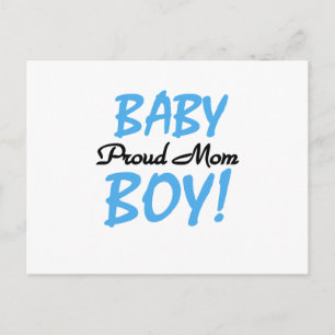 Stolta Mamma Baby Pojke T-shirts och presenter Vykort