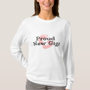 Stolta nya Gigi-barnflickans fotspår Tee Shirt