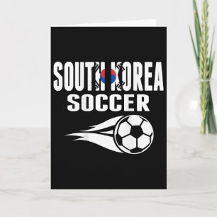 Stolta sydkoreanska fotbollsfans tröja stöd Korea Kort