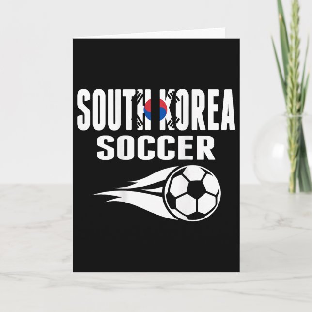 Stolta sydkoreanska fotbollsfans tröja stöd Korea Kort (Framsida)