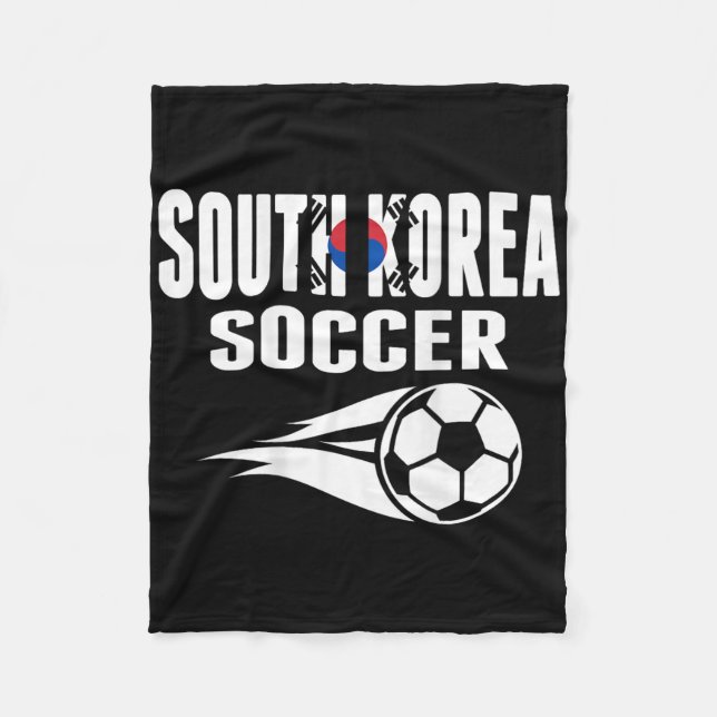 Stolta sydkoreanska fotbollsfans tröja stöd Sydkor Fleecefilt (Framsidan)