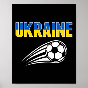 Stolta ukrainska fotbollsfans tröja - ukrainska fo poster